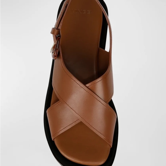 Helena Leather Crisscross Slingback Sandals - Picture 10 of 10